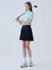 Road Roar Metal Logo A-Line Pleated Skirt Navy