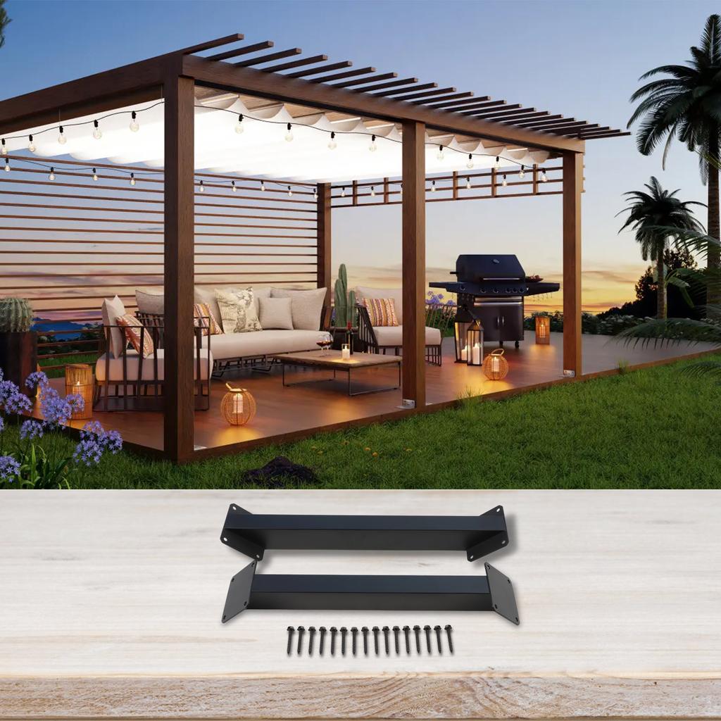 Som visat 45-graders vinkelbeslag Komplett paket med skruvar inkluderade Vinkelstöd DIY-fäste Kit Enkel installationsdesign