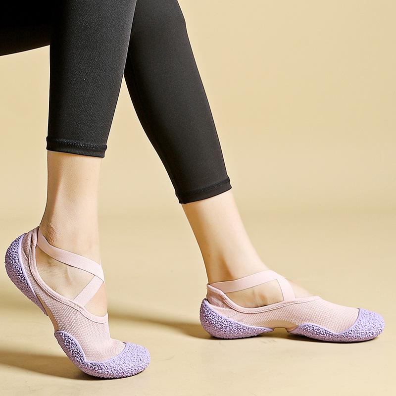 Gorensha Women's Shock-Absorbing Ballet Flats - Lightweight, Non-Slip Sole for Indoor Sports, Gym, Yoga, Aerobics