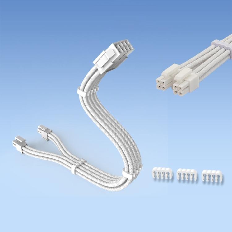 8Pin CPU Power Extension Cable Wire Compatible for 4+4Pin Motherboards Tin-Coating Bronze Wire For Efficient Setups