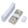 100pcs Money Bands Self-adhesive Tear Resistant Self Sealing Cash Straps Professional White Money Wrappers For Supermarkets·