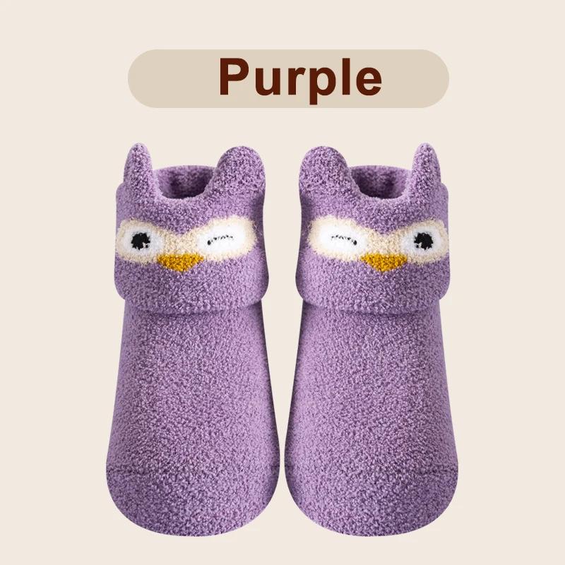 Coral Fleece Baby Anti Slip Floor Socks Autumn Winter Newborn Warm Thicken Fleece Socks Newborn Baby Girl Boy Infant Indoor Sock