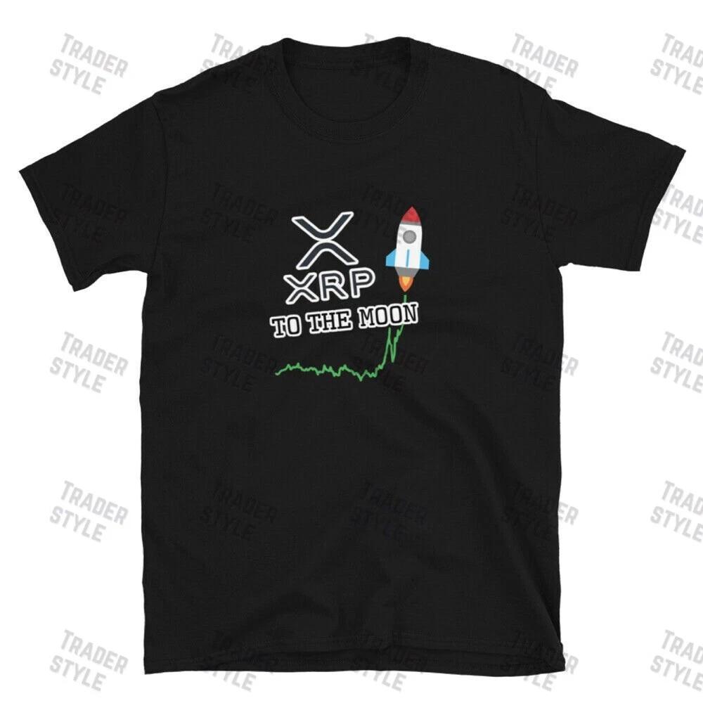 XRP to the Moon T- Shirt crypto trader investor gift tee L