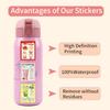 64 New Summer Drinks 4 Open Graffiti Stickers Decorative Scooter Water Cup DIY Personality Stickers