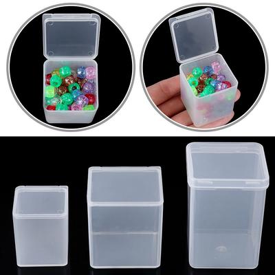 Transparent Hardware Case Plastic Small Storage Box Beads Container Pill Chip Box Jewelry Organizer Case