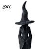 Occult Home Accessories for Room Halloween Witch Statue, Resin Gothic Tree Figurine, Vintage Spooky Table Centerpiece Dark Fantasy Ornament Tabletop,