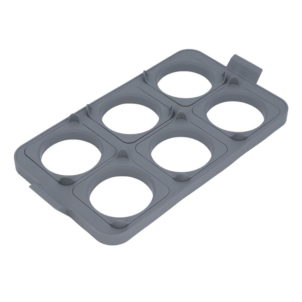Egg Ring Tray Griddle Egg Ring Tray Silicone Pancake Ring with 6 Detachable Egg Rings for Sandwich