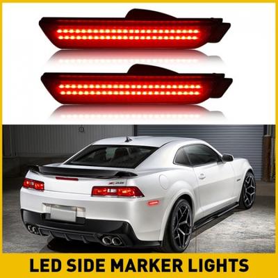 Rear Red LED Side Marker Signal Light Fender Lamp For 2010-2015 Chevrolet Camaro