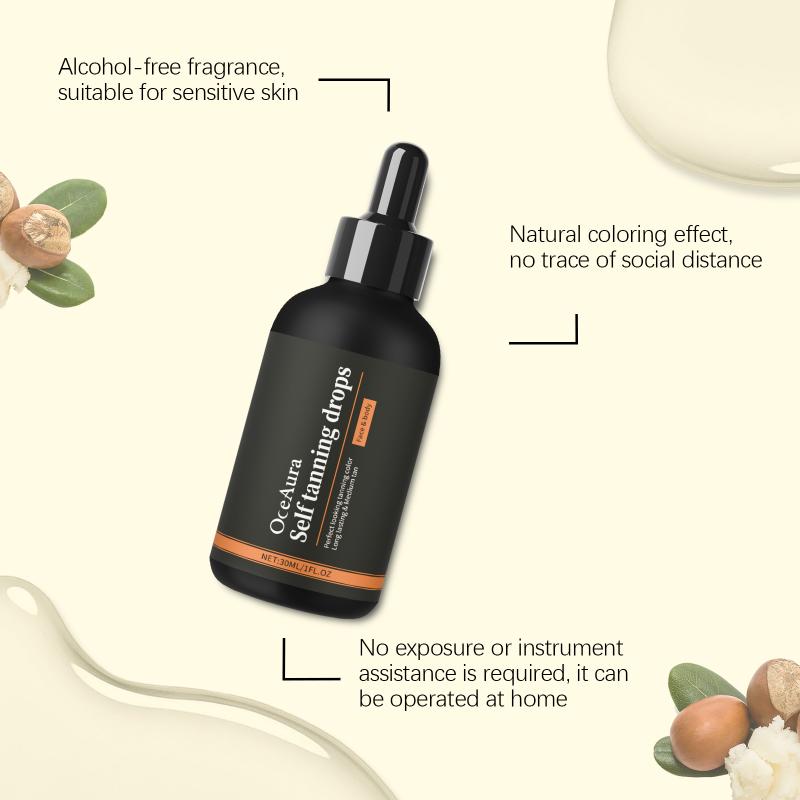 Oceaura Summer Outdoor Tanning Bronze Skin Tone Luminous Nourishing Moisturizing Tanning Accelerator Body Care Liquid