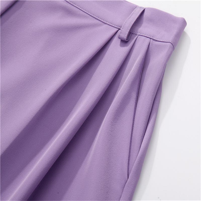 Hirsionsan High Waist Shorts Women 2021 New Summer Casual Elegant Soft Pants with Sashes Loose Shorts with Pockets for Ladies