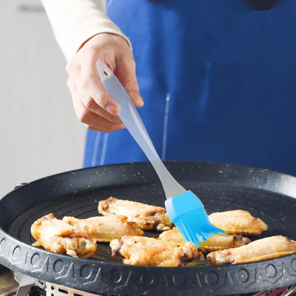 Silicone Barbecue Brush Pastry Grill Bread Oil Brush Split Type High Temperature Resistant BBQ Cake Baking Tool Bakeware