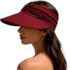 Sun Hat Women Sun Beach Visor Cap UV Protection Summer Wide Brim Hat for Sports Beach Golf Tennis Hiking