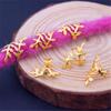 20pcs Leaf Headwear Hair Braid Tubes Metal Cuff Clips Braids Hair Beads  for Women Girls