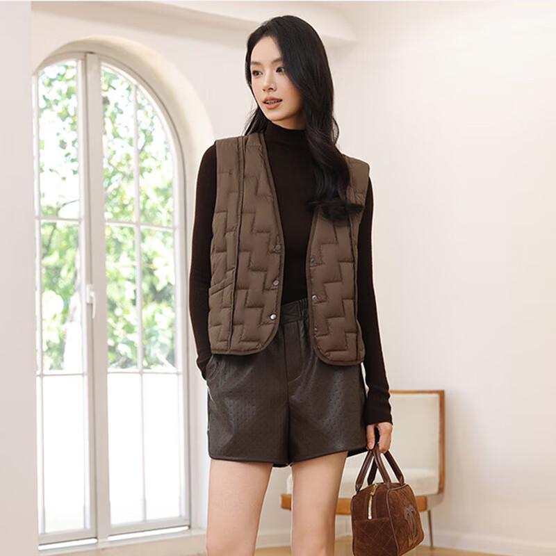 Snowflying Women's Short Down Vest