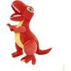 Dinosaurio de Peluche, Animal Dinosaurio Juguete de Peluche Simulación Dinosaurio Tiranosaurio Muñeco de Peluche Juguete para Niña Niño Niños Regalo de Fiesta (Rojo, 30cm)