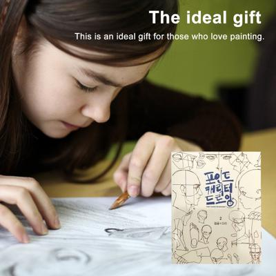 Secret Character Drawing Book Eco-friendly Thickened Paper Multipurpose Point Character Drawing Set for Beginners Artists