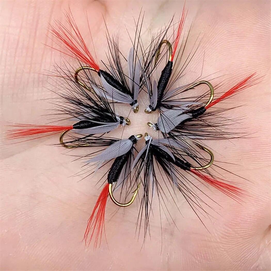 1/3 шт. сухие мушки для ловли форели — фото 5