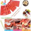 6/8/15/18/24/35 Holes Silicone Half Sphere Mold For Baking Half Ball Chocolate Candy Dome Pudding Mousse Cake Pastry Tools
