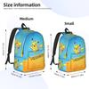 Fashion Pokemon Pikachu Backpack  Mochilas Light Outdoor Large Capacity Rucksack