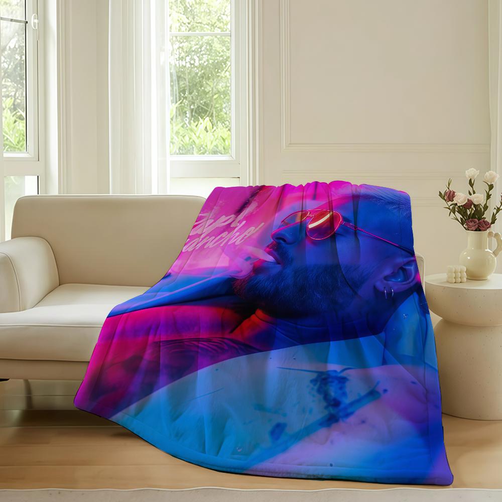 

Colombian singer Maluma Blanket For Sofa Office Bed Plane Travel Sleep Read Relax Camping Soft And Warm 30x40in