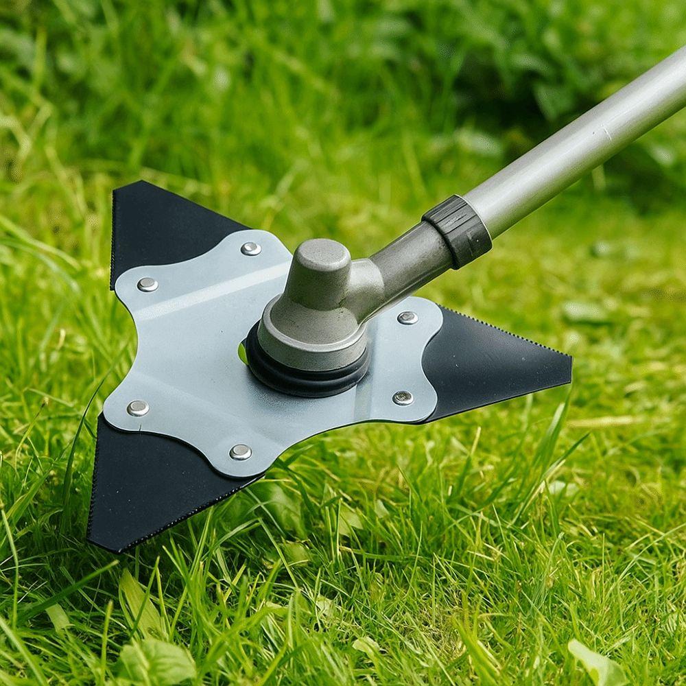 Manganese Steel Lawn Mower Blades Triangular Shape Double-sided Blades  Garden Maintenance