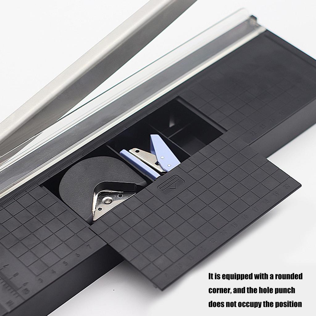 Multifunktionale Papierschneidemaschine mit Präzisionsklingen 8 Blatt Foto-Trimmgerät für Büro, Schule und Heimgebrauch