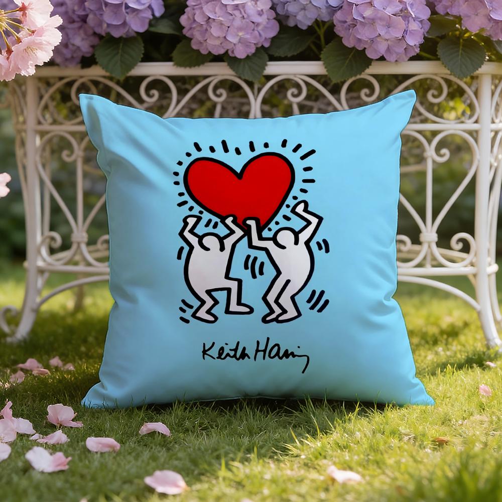 Modern Pop Art Street Graffiti Cushion Cover Home & Car Dual-Scene Pillow Cover: Reversible for Premium Comfort