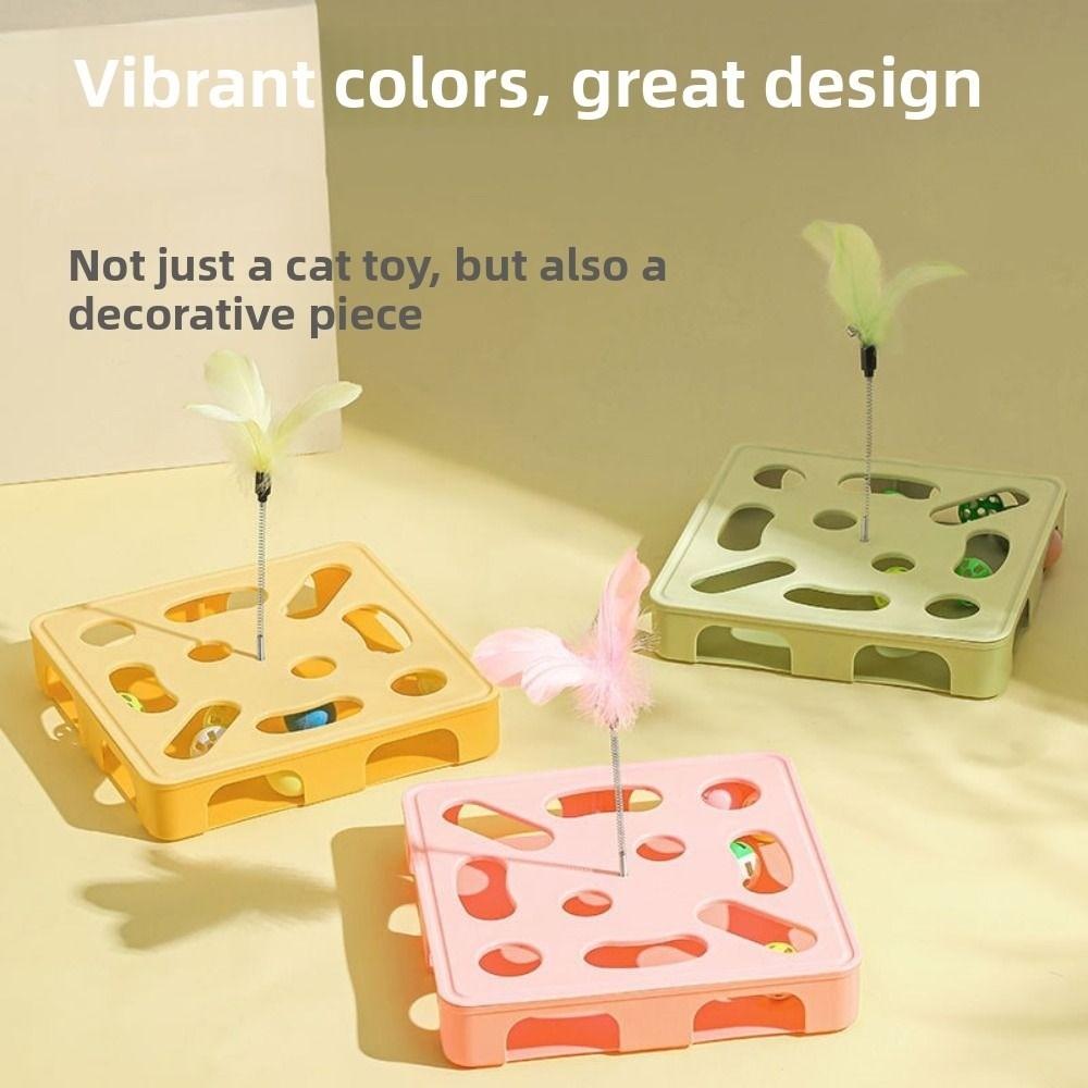 Plastic Pet Puzzle Track Toy Funny Cat Teasing Box Cat Exercise Toy  Boredom Relieving