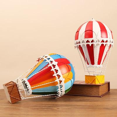 Modern Iron Hot Air Balloon Model Europe Wall Hanging Ornaments Charm Art Decoration Children's Room Turkey Balloons Home Decor