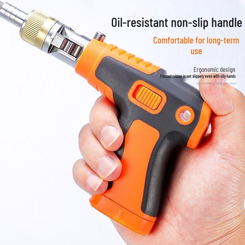 Ratchet Multifunctional Screwdriver Set for Auto Repair - Durable, Pistol Grip, Built-In Features for Electric Vehicle Maintenance