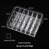 Transparent Lipstick and Nail Polish Organizer with Multi-Grid Storage