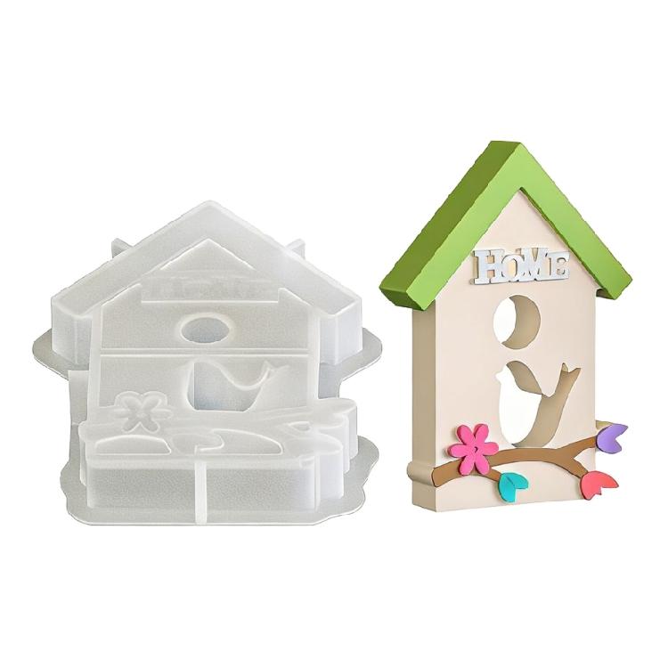 

Easter Theme Candle Silicone Mold Bird House Silicone Molds for Epoxy Resin Making Candle Soap Chocolate Baking Tool
