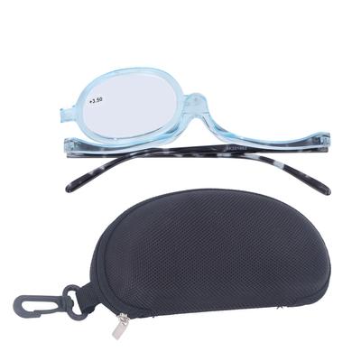 Einseitige Schminkhilfe Brille Kosmetische Klapp-Vergrößerungs-Lesebrille für Auftritte