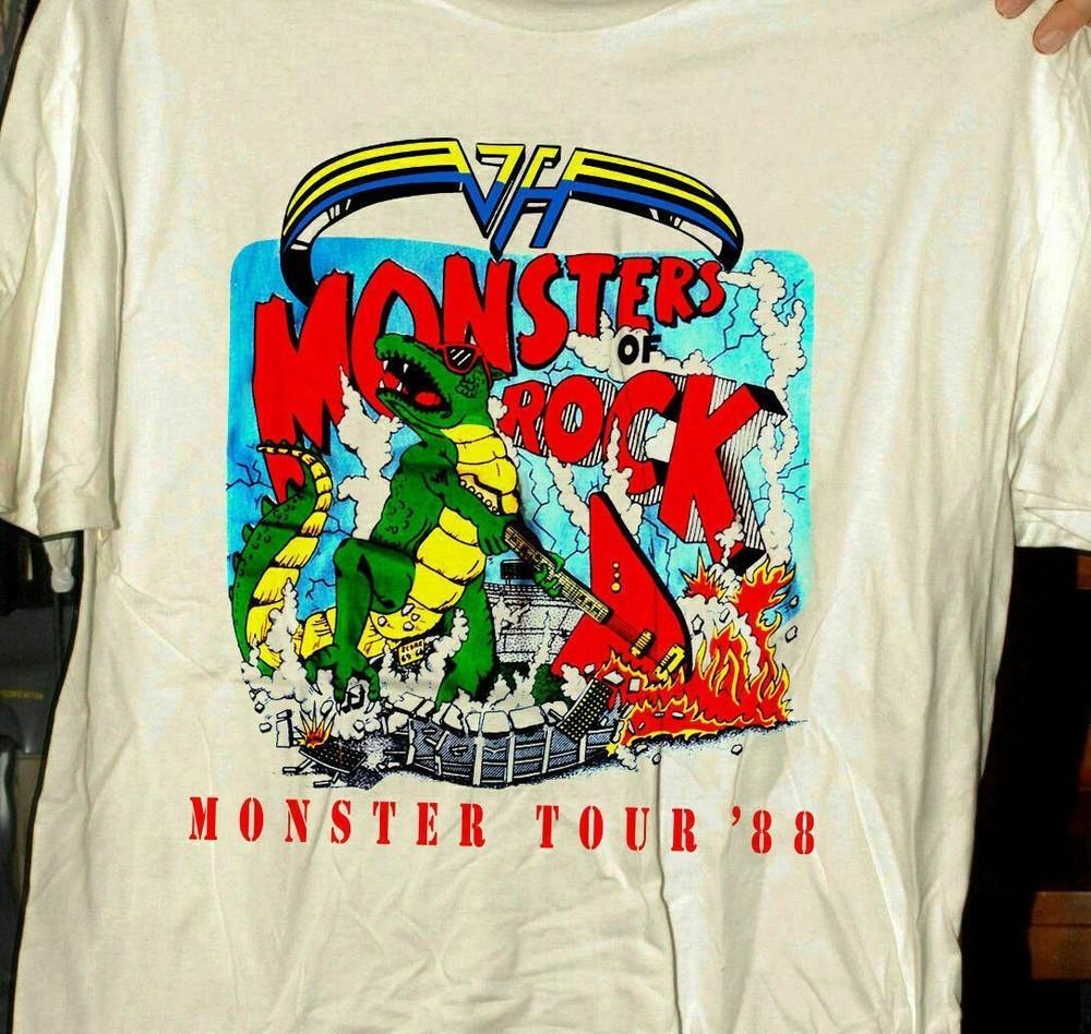 NEW Vintage 1988 MONSTER OF ROCK White men S-234XL T-shirt F017 Unisex T-Shirt S