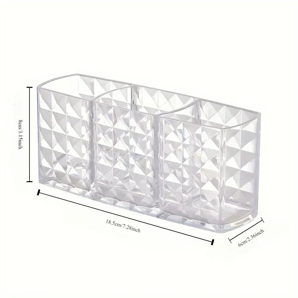 

New Clear Acrylic Makeup Brush Holder Desk Cosmetic Organiser Lipstick Storage Lipstick Storage Holder Rangement Maquillage New