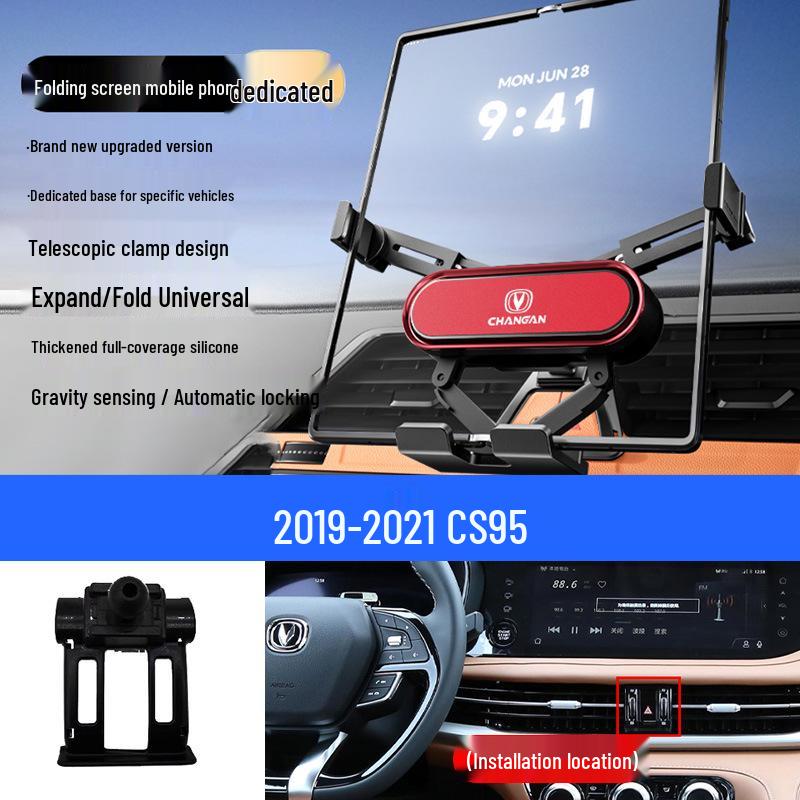 Foldable Mobile Phone Holder for Changan Eado/Deep Blue/Ounuo/CS55/Benben/CS75/Coser/Oshan Vehicles