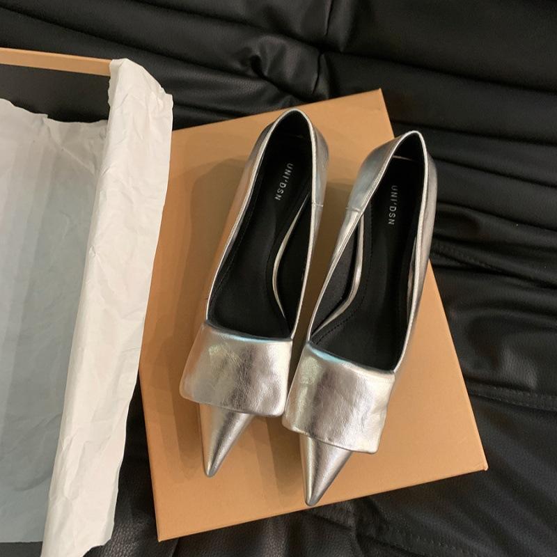 Fashion 2025 Spring Autumn Women Pointed Toe Boat Shoes Fashion Red Ladies Elegant Dress Pumps Shoes Thin Low Heel Outdoor Dress Pump