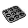 Donut Baking Pan 6-Count Carbon Steel Nonstick Donut Pan for Baking Easy Release Doughnut Molds Multifunctional Bakeware for Cakes Muffins Pies