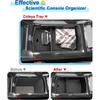 2023 2024 2025 2026 ID.4 Accessories Center Console Organizer for VW ID.4 (Standard/S/S Plus/Pro/Pro S/Pro S Plus), Durable ABS Plastic Console Tray