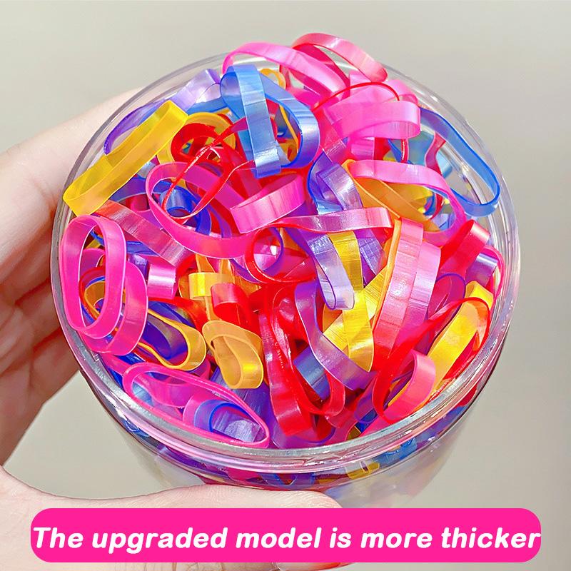 500PCS Upgraded Thickened Elastic Hair Bands For Women Girls Durable Hair Tie Not Easy To Break Rubber Bands Hair Accessories