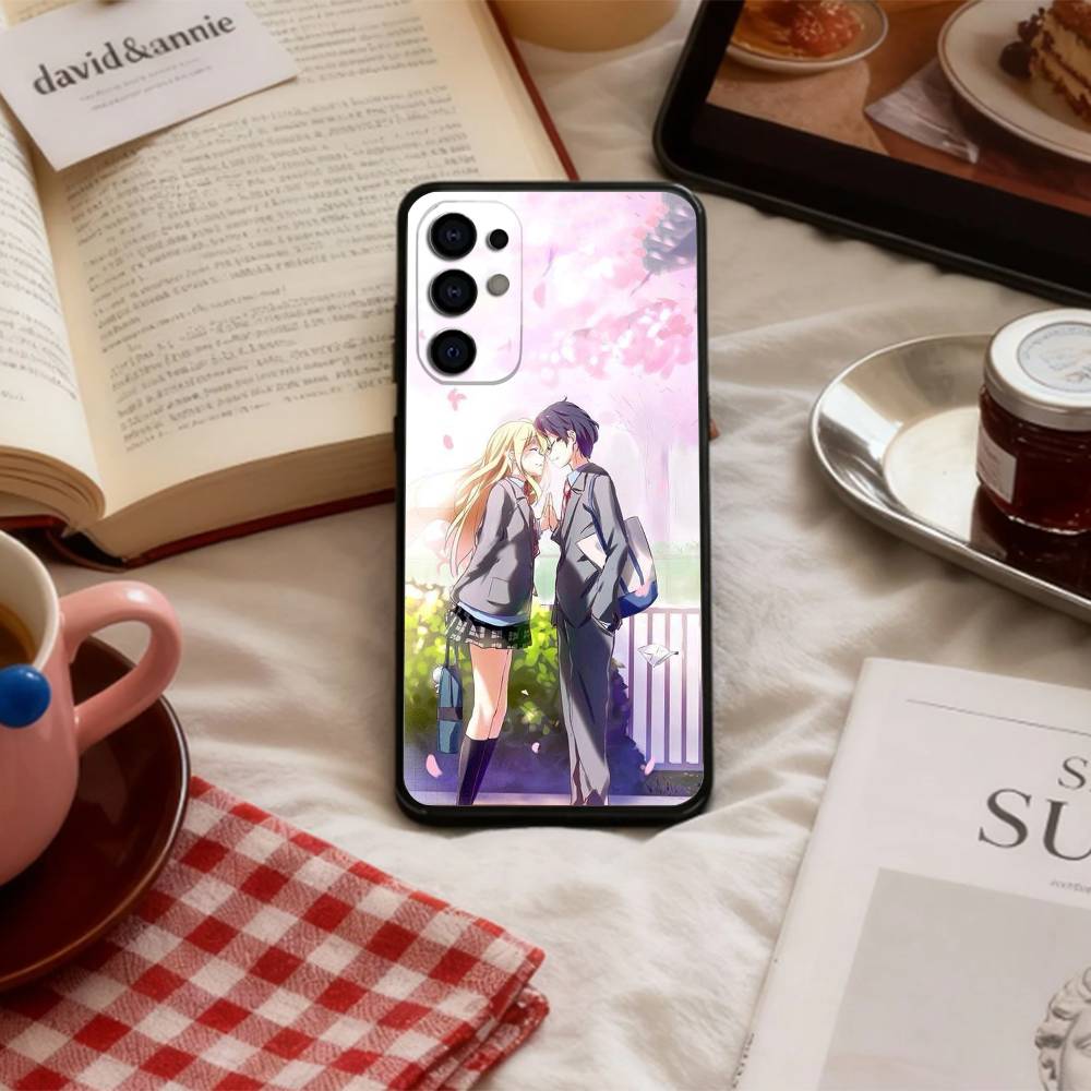Sad A-Anime Your Lie in April   Phone Case For Samsung S 25,24,23,22,30,21,10,9,Ultra,Plus,Lite,FE,4,5 G Soft Black Case