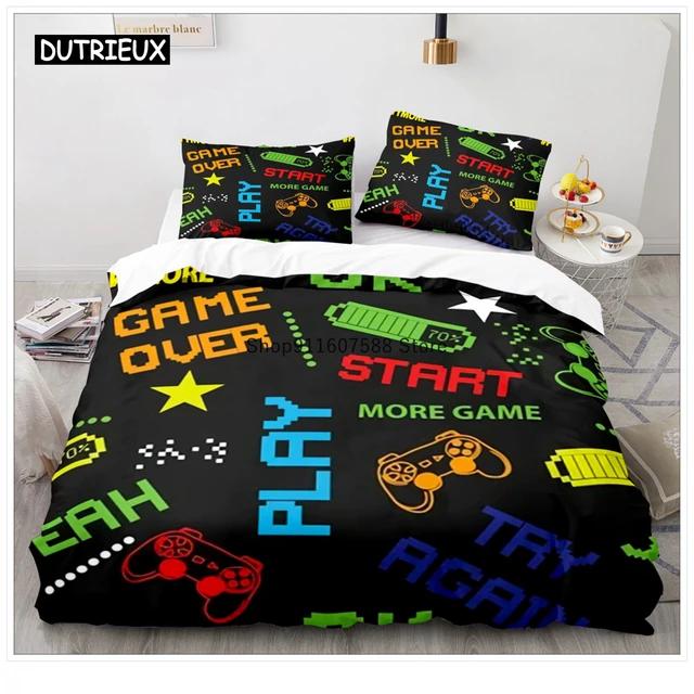 New Game Controller Duvet Cover Gamepad Bedding Set Kids Boys Teens Gifts Bedroom Decoration Video Game Duvet Cover For Youth