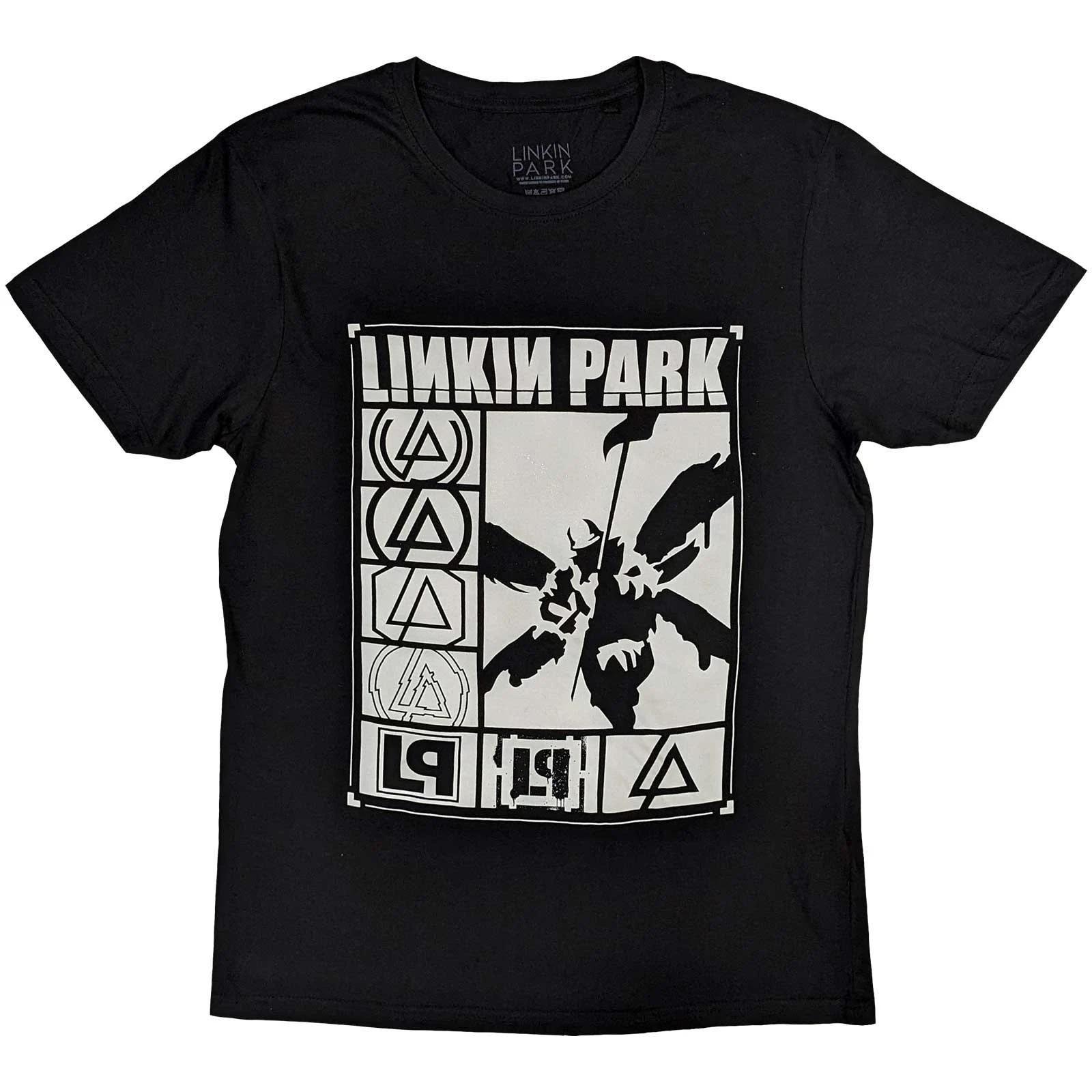Linkin Park T-Shirt: Logos Rectangle OFFICIAL NEW S