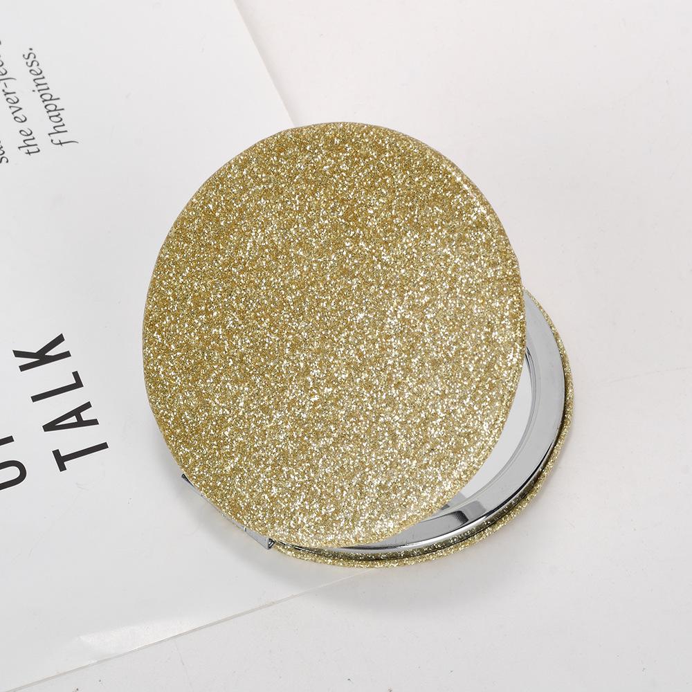 Miroir de maquillage compact double face en forme de cœur pour les résidences étudiantes