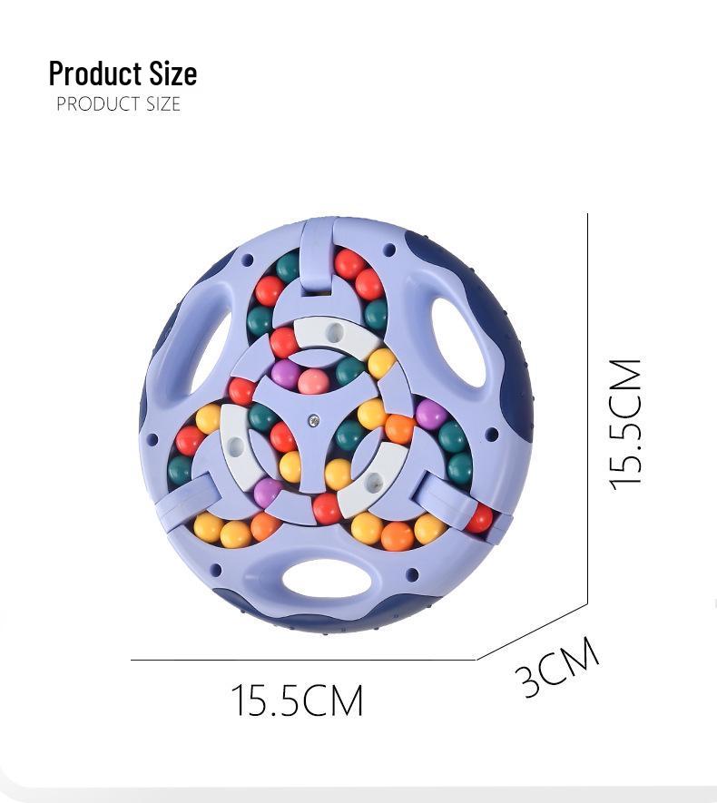 Double-Sided Magic Bean Cube: Early Education Puzzle Toy for Children's Intelligence and Focus Training