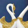 Lover Swan Couples Statue Animal Figurines Centerpiece Bedroom Living Room Playing Ornament
