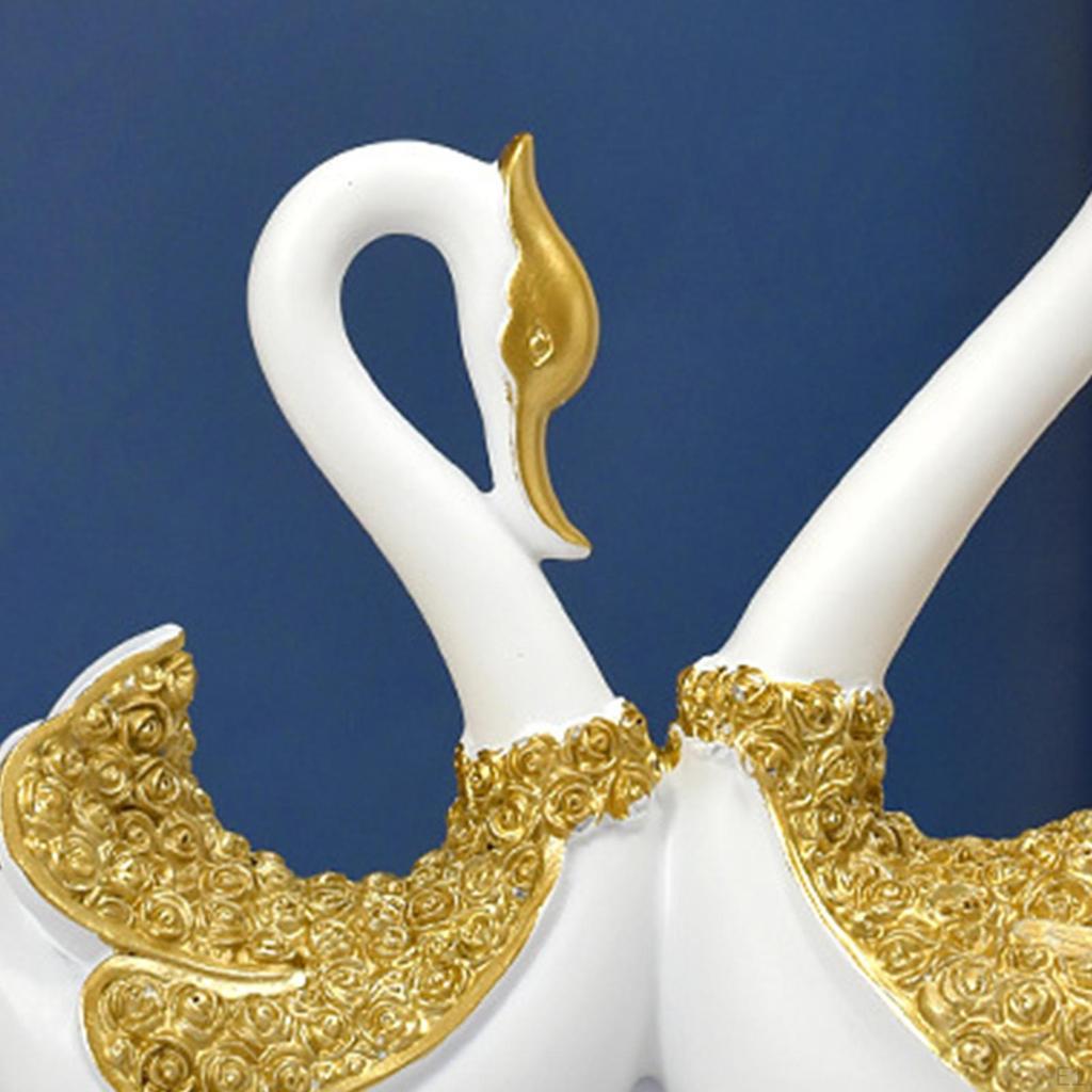 Kochanek Łabędź Pary Statua Zwierząt Figurki Centralny Element Sypialni Salon Zabawa Ozdoba