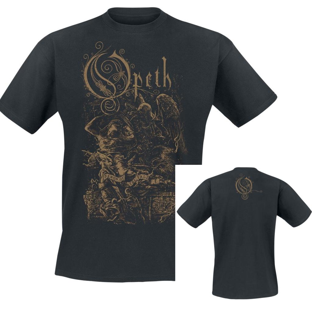 Demon of The Fall Opeth T-Shirt Men Women Vintage Metal Rock Band Graphic Tee 100% Cotton Summer Streetwear Top
