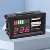 12V Battery Capacity Indicator 5V 2A Battery Voltage Indicator Digital Voltmeter for Truck Motorcycle Lithium Lead Acid Battery
