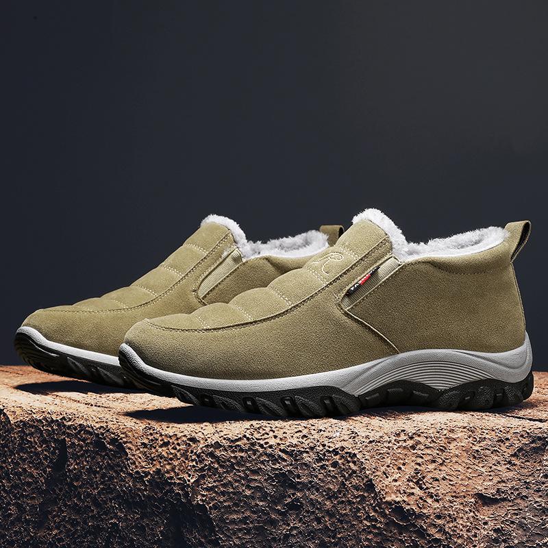 Winter cotton shoes men's velvet thickened warm snow boots outdoor casual versatile cotton shoes